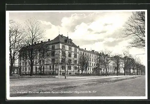 AK Dresden-Neustadt, Kaserne des ehem. Kaiser-Grenadier-Regiments Nr. 101