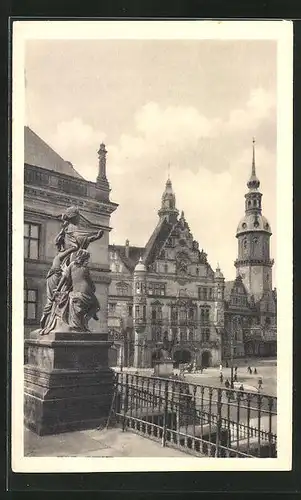 AK Dresden, Georgentor auf dem Schlossplatz