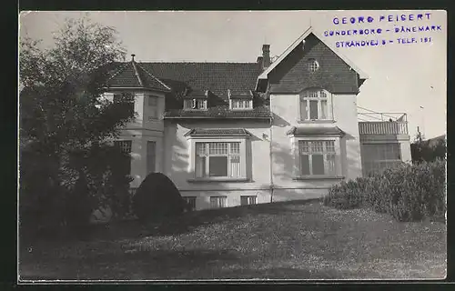 Foto-AK Sonderborg, Haus Georg Peisert