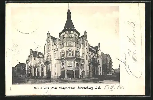 AK Strassburg i. E., Partie am Sängerhaus