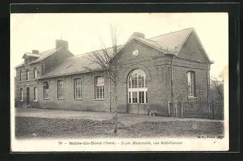 AK Sains-du-Nord, Ecole Maternelle, rue Sadi-Carnot