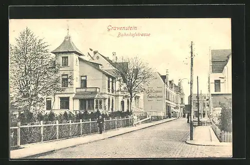 AK Gravenstein, Villa in der Bahnhofstrasse