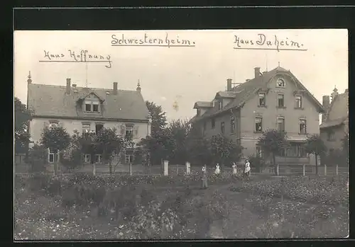 Foto-AK Bad Oppelsdorf, Schwesternheim, Haus Hoffnung, Haus Daheim