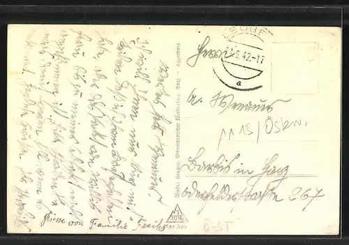 AK Leoben, Murbrücke und Stadtturm