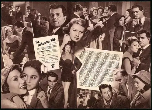 Filmprogramm IFB Nr. 3516, Ihr schlechter Ruf, Martine Carol, Vittorio Gassman, Regie: Vincent Sherman