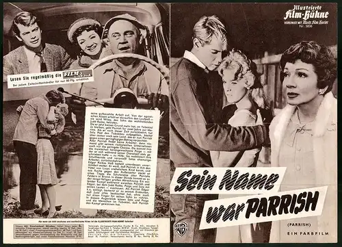 Filmprogramm IFB Nr. 5836, Sein Name war Parrish, Troy Donahue, Claudette Colbert, Regie: Delmer Daves
