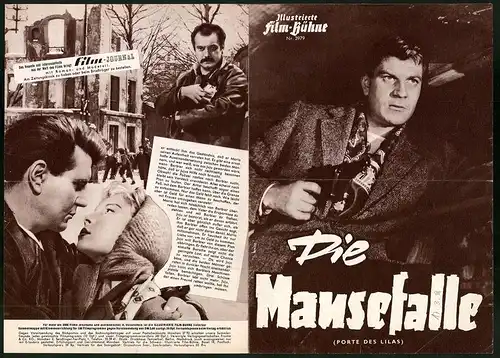 Filmprogramm IFB Nr. 3979, Die Mausefalle, Pierre Brasseur, Georges Brassens, Regie: René Clair