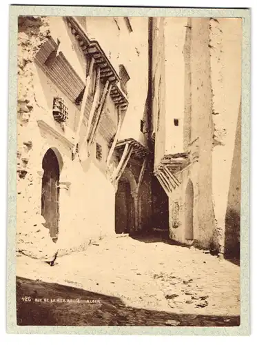 Fotografie unbekannter Fotograf, Ansicht Algier, Blick in die Rue de la Mer