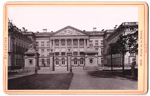 Fotografie Römmler & Jonas, Dresden, Ansicht Bruxelles, Palais de la Nation