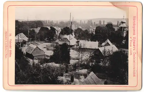 Fotografie L. J. Cecha, Prag, Ansicht Prag, Ausstellung Narodopisna Vystava Ceskoslovanska 1895, Valasska dedina