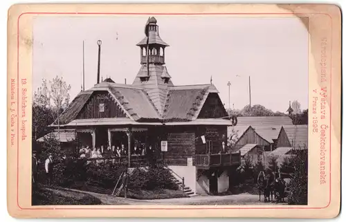 Fotografie L. J. Cecha, Prag, Ansicht Prag, Ausstellung Narodopisna Vystava Ceskoslovanska 1895, Sochurkova hospoda