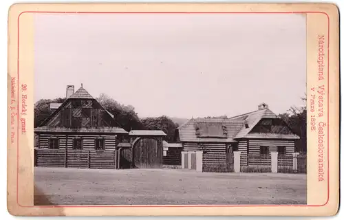 Fotografie L. J. Cecha, Prag, Ansicht Prag, Ausstellung Narodopisna Vystava Ceskoslovanska 1895, Horacky grunt