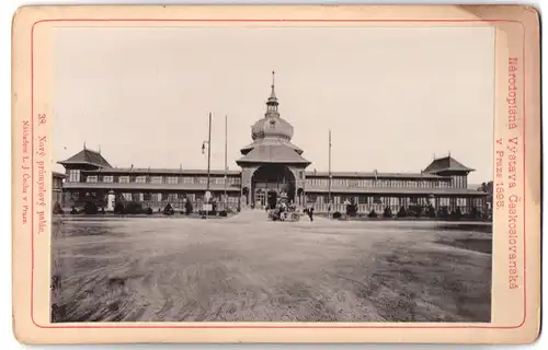 Fotografie L. J. Cecha, Prag, Ansicht Prag, Ausstellung Narodopisna Vystava Ceskoslovanska 1895, Novy prumyslovy palac