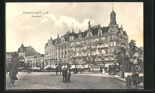 AK Frankfurt, Rossmarkt, Strassenbahn