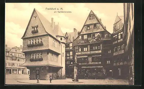 AK Alt-Frankfurt, Gasthaus Bierbrauerei Binding am Garküchenplatz