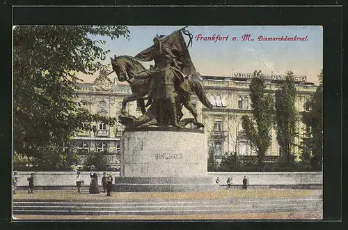 AK Frankfurt a. M., Bismarckdenkmal