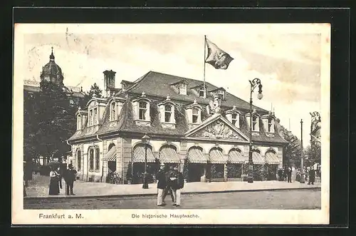 AK Frankfurt a. M., Die historische Hauptwache
