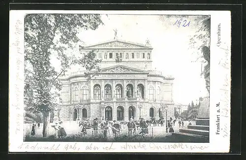 AK Frankfurt a. M., Opernhaus