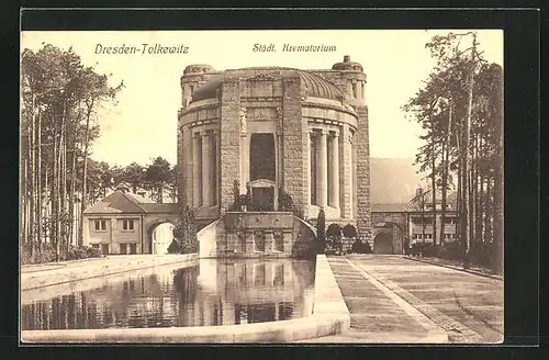 AK Dresden-Tolkewitz, Städtisches Krematorium