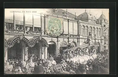 AK Nice, Carnaval 1906, Faschingsumzug