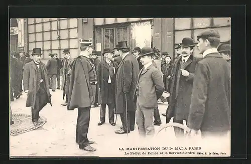 AK Paris, La Manifestation du Ier Mai, Le Préfet de Police et le Service d`ordre, Arbeiterbewegung