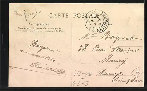 AK Paris, Les Fêtes de la Mi-Carême 1905, Char des Boissons, Umzugswagen zu Fasching