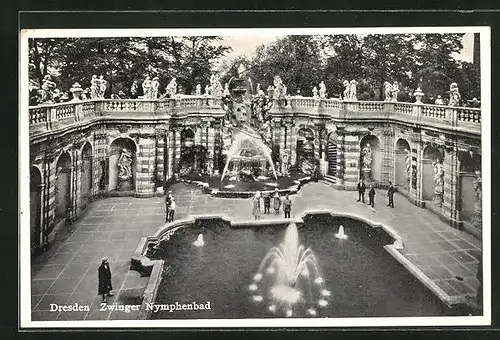 AK Dresden, Zwinger, Nymphenbad