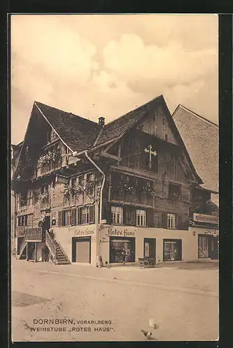 AK Dornbirn, Gasthaus Weinstube Rotes Haus