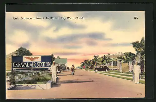 AK Key West, FL, Main Entrance to Naval Air Station