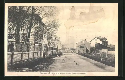 AK Dieuze /Lothr., Kaiserliches Garnisonlazarett