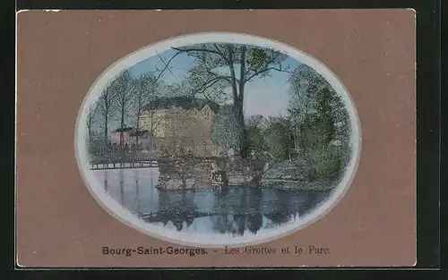 Passepartout-AK Bourg-en-Bresse, Les Grottes et le Parc