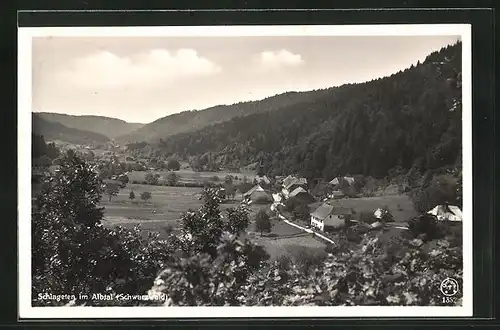 AK Schlageten im Albtal /Schwarzwald, Ortspartie