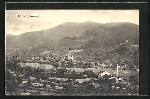 AK Kappelrodeck, Teilansicht mit Kirche