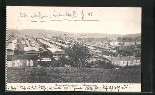 AK Münsingen, Truppenübungsplatz