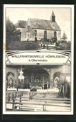 AK Hörnleberg / Oberwinden, Wallfahrtskapelle von innen und aussen