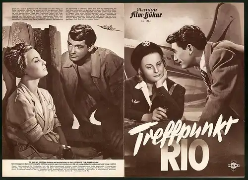 Filmprogramm IFB Nr. 1364, Treffpunkt Rio, Michèle Morgan, Jean Marais, Regie: Jean Delannoy