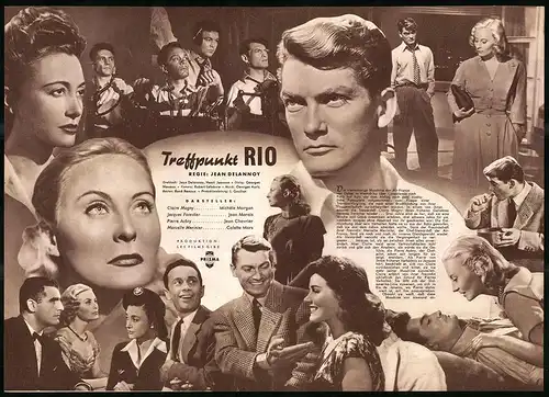 Filmprogramm IFB Nr. 1364, Treffpunkt Rio, Michèle Morgan, Jean Marais, Regie: Jean Delannoy