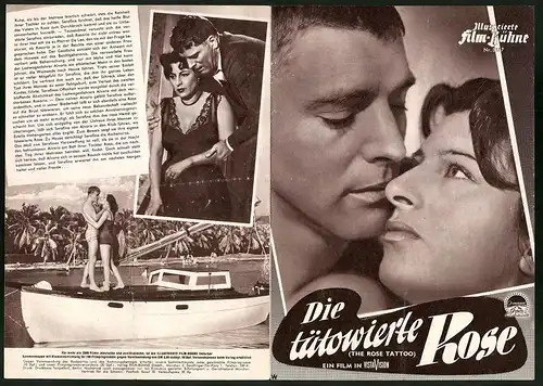 Filmprogramm IFB Nr. 3177, Die tätowierte Rose, Burt Lancaster, Anna Magnani, Regie: Daniel Mann