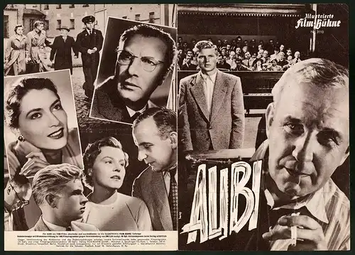 Filmprogramm IFB Nr. 3110, Alibi, Hardy Krüger, O. E. Hasse, Charles Brauer, Regie: Alfred Weidenmann