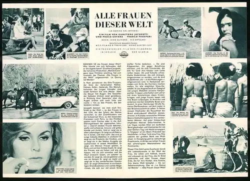 Filmprogramm IFB Nr. 6524, Alle Frauen dieser Welt, Gualtiero Jacopetti, Paolo Cavara, Dokumentarfilm