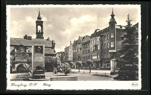 AK Kreuzberg, Gustav Freytag Brunnen am Ring