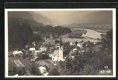 AK Brixlegg, Ortsansicht aus der Vogelschau