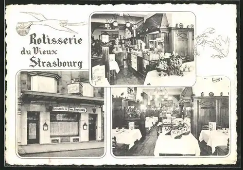 AK Brüssel / Bruxelles, Rotisserie du Vieux Strasbourg, 2 Boul. du Jardin Botanique