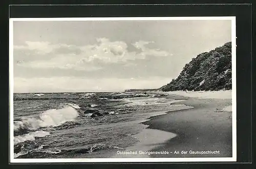 AK Georgenswalde, An der Gausupschlucht