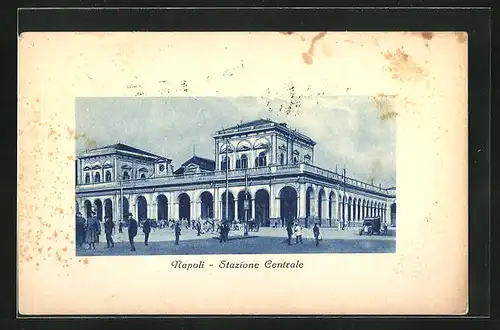 AK Napoli, Stazione Centrale, Bahnhof