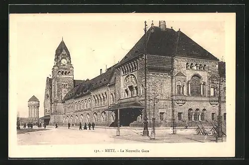 AK Metz, La Nouvelle Gare, Bahnhof