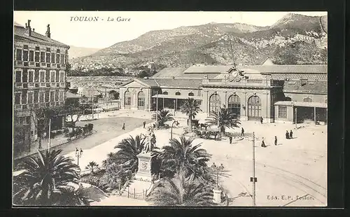 AK Toulon, La Gare, Bahnhof