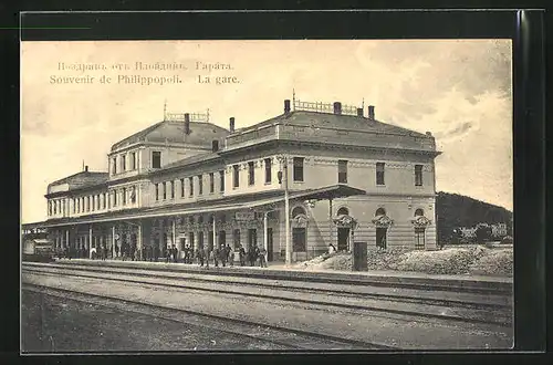 AK Philippopoli, La gare, Bahnhof