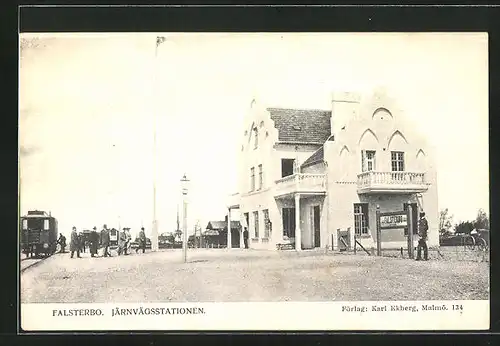 AK Falsterbo, Järnvägsstationen, Bahnhofsgebäude