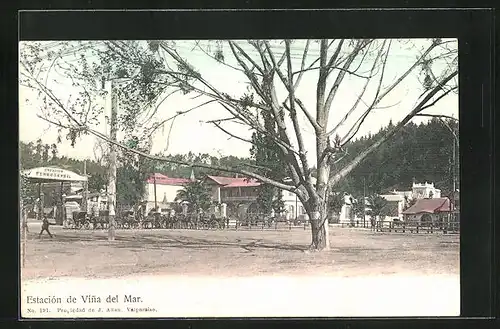 AK Vina del Mar, Estación, Bahnhof